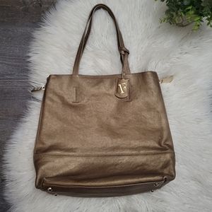 Bronze leather Furla tote purse